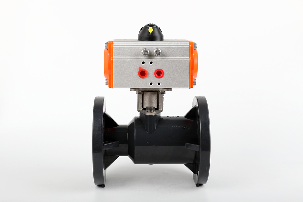 宋洛乡气动法兰一体球阀